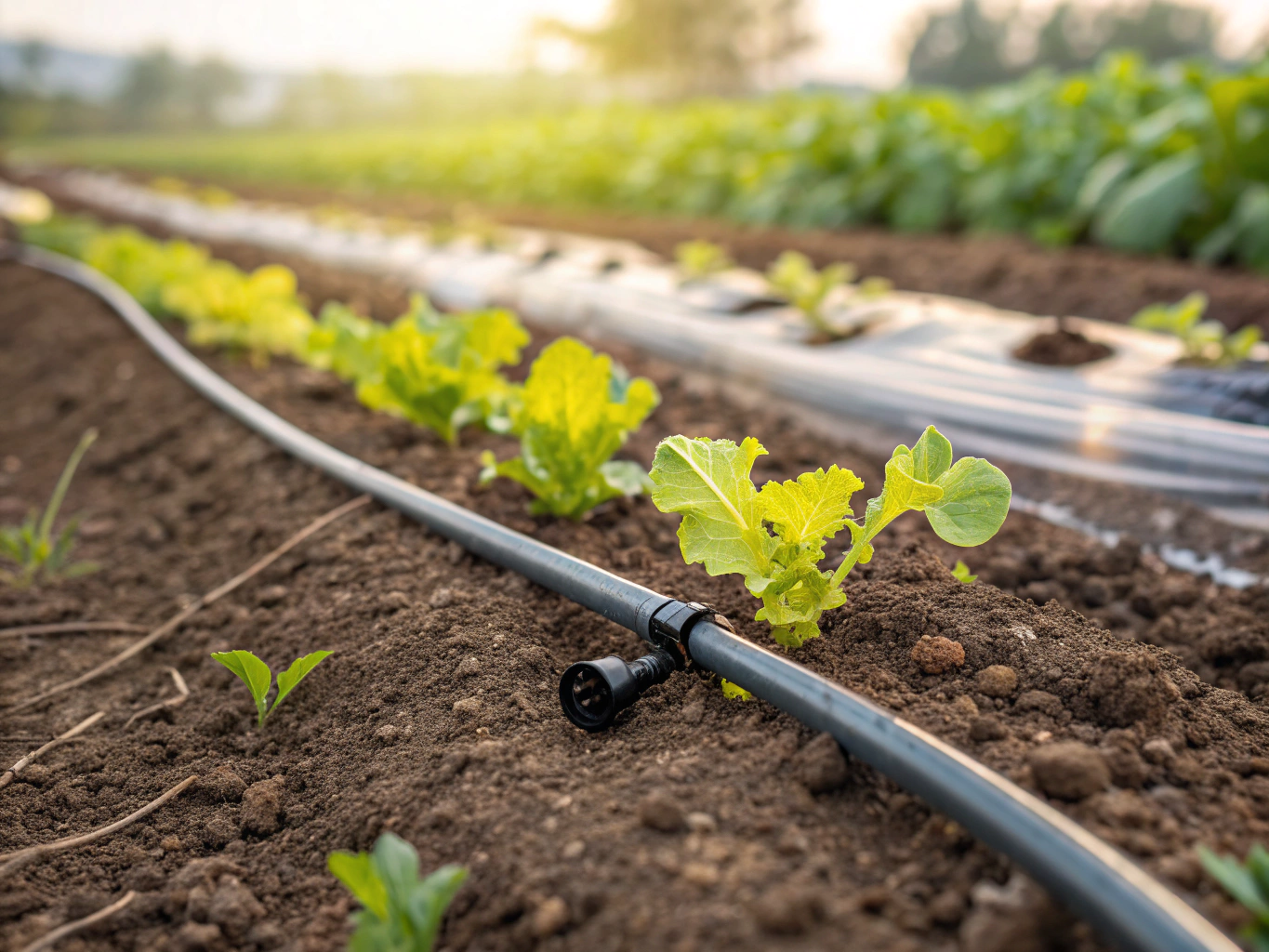 Drip irrigation system installed at a coastal residential property