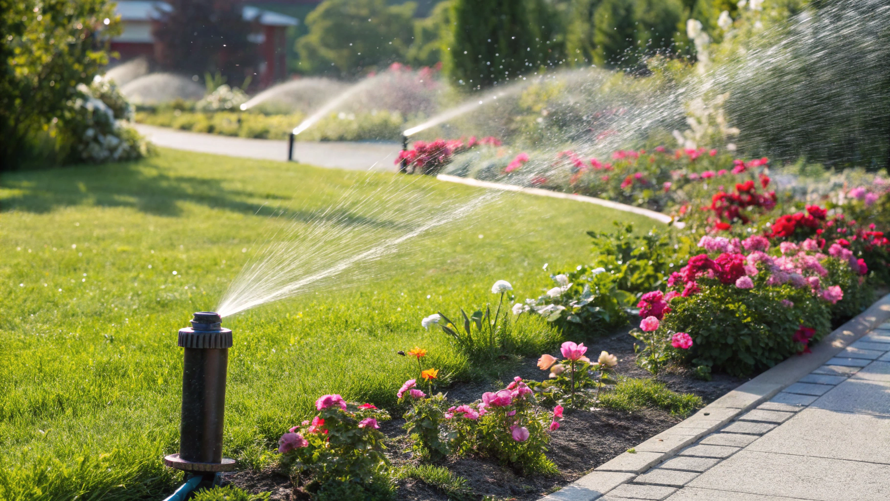 Large scale automated irrigation system for commercial landscape